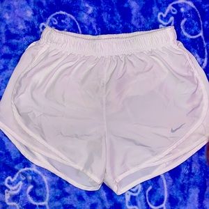 Nike Dry Fit White Sports Shorts - Size S